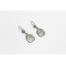 Silver 925 Earrings Women's Sterling Om Traditional India Oxidized Handmade A745